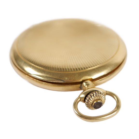 French 18K gold full hunter lever pocket watch Circa 1900 French 18K gold full hunter lever pocket watch Circa 1900