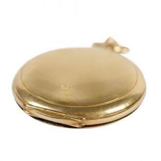 French 18K gold full hunter lever pocket watch Circa 1900