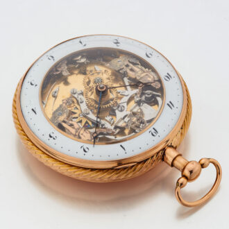 French verge with three jacquemarts automaton Circa 1820