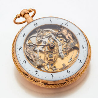 French verge with three jacquemarts automaton Circa 1820
