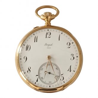 Swiss 18K yellow gold open faced pocket watch Circa 1842 Swiss 18K yellow gold open faced pocket watch Circa 1842