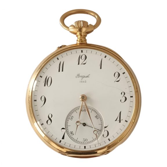 Swiss 18K yellow gold open faced pocket watch Circa 1842 Swiss 18K yellow gold open faced pocket watch Circa 1842