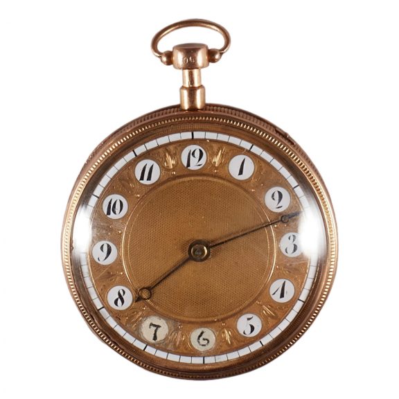 Swiss 18K gold repeating key wound pocket watch Circa 1850 Swiss 18K gold repeating key wound pocket watch Circa 1850
