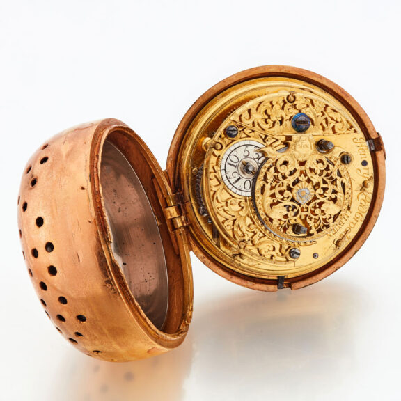 English clockwatch in specially made later case Circa 1700 English clockwatch in specially made later case Circa 1700