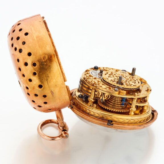 English clockwatch in specially made later case Circa 1700 English clockwatch in specially made later case Circa 1700