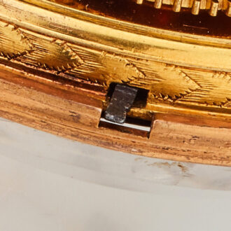 English clock watch in specially made later case Circa 1705