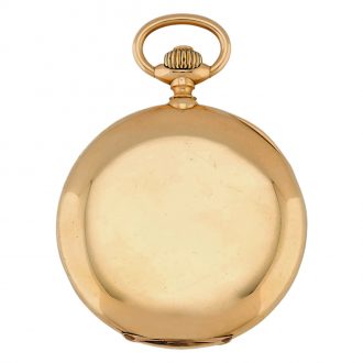 Swiss 18K yellow gold full hunter pocket watch Circa 1910