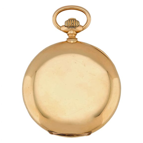 Swiss 18K yellow gold full hunter pocket watch Circa 1910 Swiss 18K yellow gold full hunter pocket watch Circa 1910