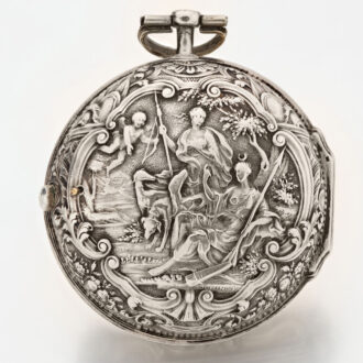 Dutch verge pocket watch with champleve dial Circa 1720