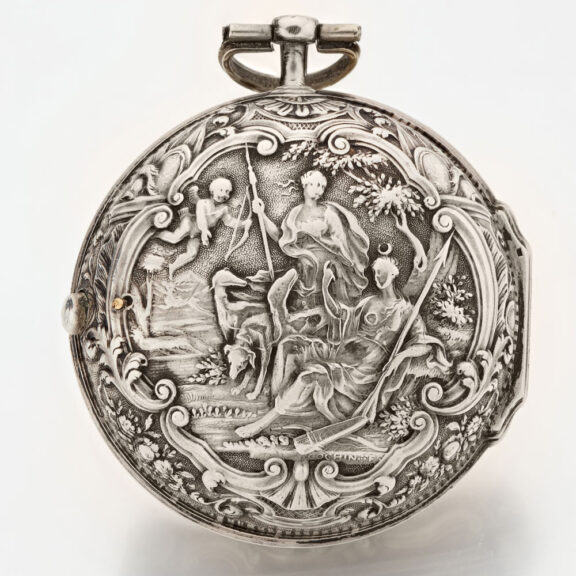 Dutch verge pocket watch with champleve dial Circa 1720 Dutch verge pocket watch with champleve dial Circa 1720