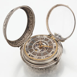 Dutch verge pocket watch with champleve dial Circa 1720