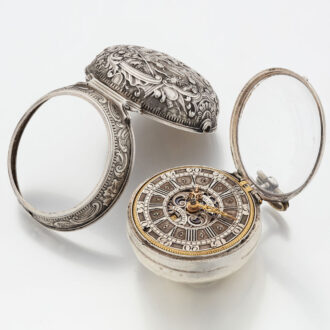 Dutch verge pocket watch with champleve dial Circa 1720