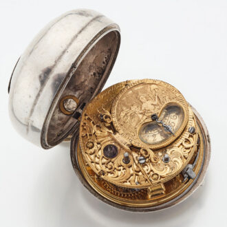 Dutch verge pocket watch with champleve dial Circa 1720