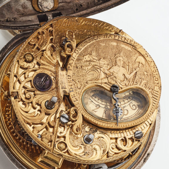 Dutch verge pocket watch with champleve dial Circa 1720 Dutch verge pocket watch with champleve dial Circa 1720