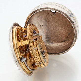 Dutch verge pocket watch with champleve dial Circa 1720