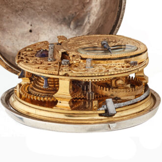 Dutch verge pocket watch with champleve dial Circa 1720