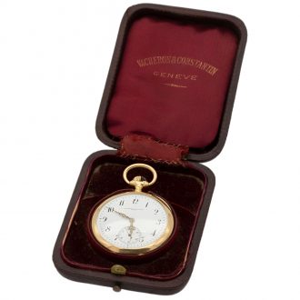 Swiss 18K yellow gold open faced pocket watch Circa 1910 Swiss 18K yellow gold open faced pocket watch Circa 1910