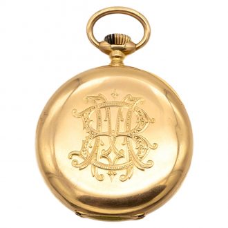 Swiss 18K yellow gold open faced pocket watch Circa 1910 Swiss 18K yellow gold open faced pocket watch Circa 1910