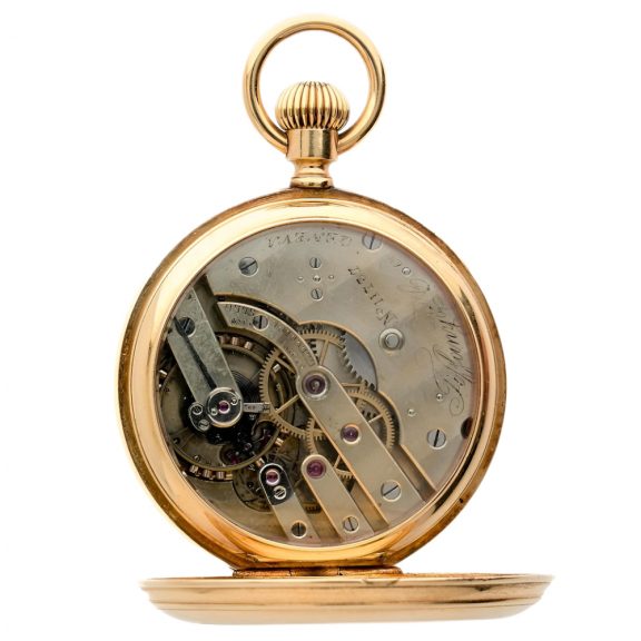 Swiss 18K yellow gold open faced pocket watch Circa 1880 Swiss 18K yellow gold open faced pocket watch Circa 1880
