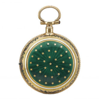 French gold and enamel quarter repeating verge Circa 1810