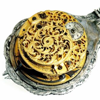 Large Dutch shell shaped pendant watch Circa 1700