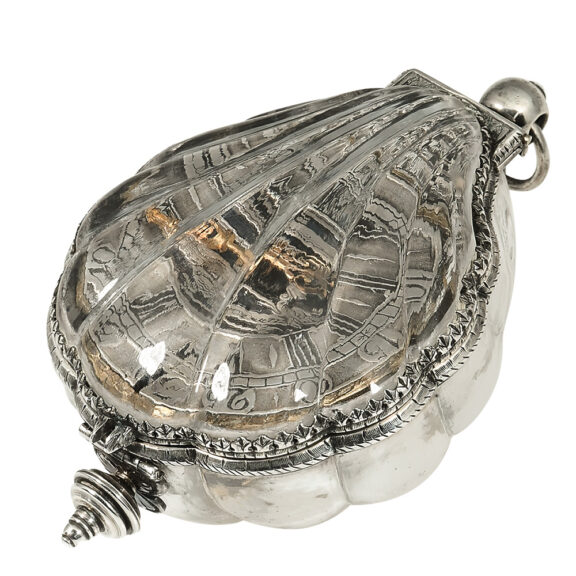 Large Dutch shell shaped pendant watch Circa 1700