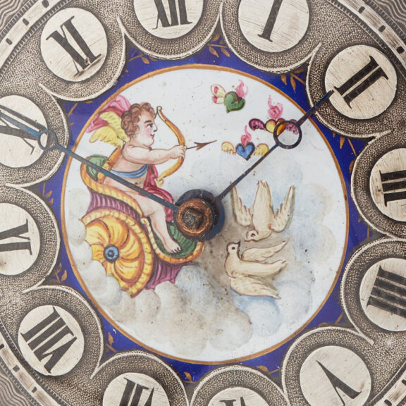 Swiss watch with repeater and fine enamel painting Circa 1810 Swiss watch with repeater and fine enamel painting Circa 1810