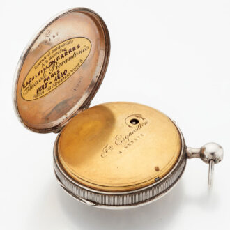 Swiss watch with repeater and fine enamel painting Circa 1810