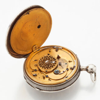 Swiss watch with repeater and fine enamel painting Circa 1810