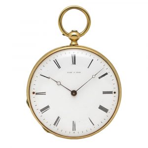 Small French 18K yellow gold lady's pocket watch Circa 1875