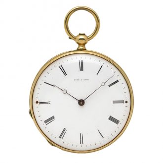 Small French 18K yellow gold lady's pocket watch Circa 1875