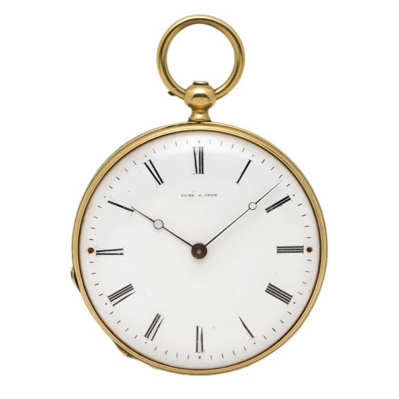 Small French 18K yellow gold lady's pocket watch Circa 1875