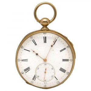 French 18K gold quarter repeating pocket watch Circa 1895