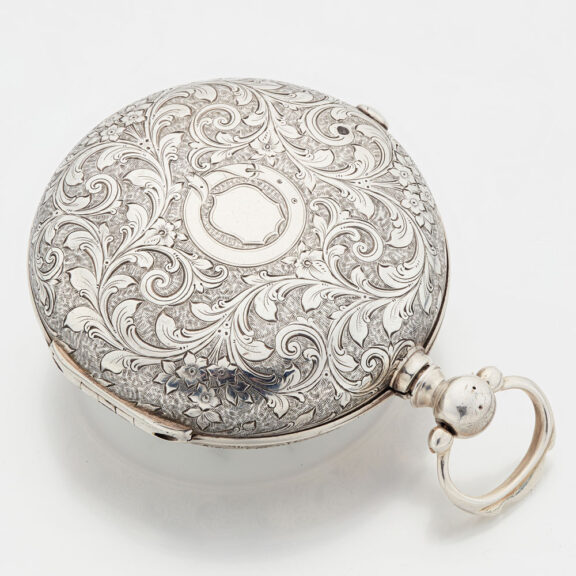 English silver pair cased keywound verge watch Circa 1804 English silver pair cased keywound verge watch Circa 1804