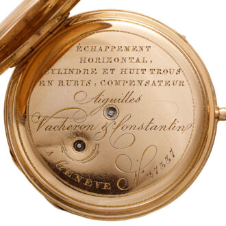 Swiss quarter repeating gold open faced watch Circa 1829 Swiss quarter repeating gold open faced watch Circa 1829