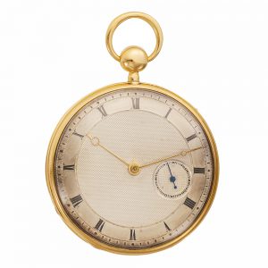 Swiss quarter repeating gold open faced watch Circa 1829