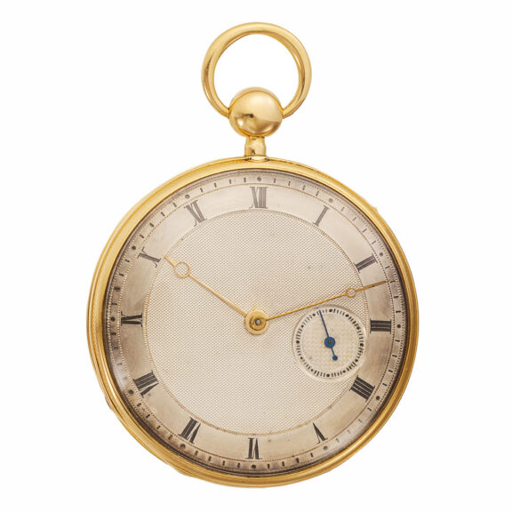 Swiss quarter repeating gold open faced watch Circa 1829 Swiss quarter repeating gold open faced watch Circa 1829