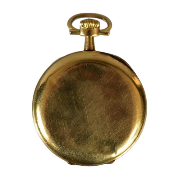 French 18K yellow gold open faced pocket watch Circa 1910 French 18K yellow gold open faced pocket watch Circa 1910