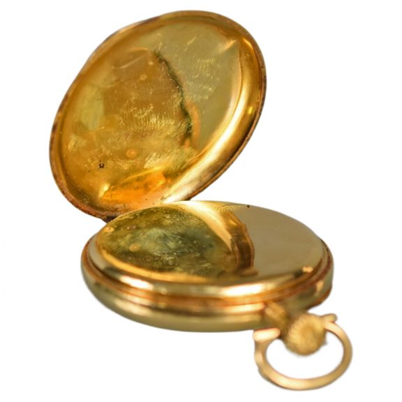 French 18K yellow gold open faced pocket watch Circa 1910 French 18K yellow gold open faced pocket watch Circa 1910