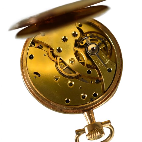 French 18K yellow gold open faced pocket watch Circa 1910 French 18K yellow gold open faced pocket watch Circa 1910