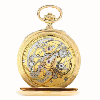 Fine Swiss gold chronograph with 30 minute register Circa 1907