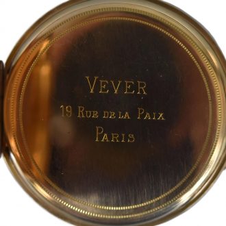 French 18K pink gold open faced pocket watch Circa 1838-1893