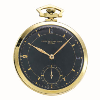 Fine Swiss gold open faced watch Circa 1926 encased in 1936
