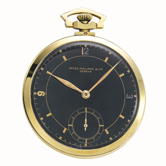 Fine Swiss gold open faced watch Circa 1926 encased in 1936