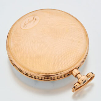 Swiss gold skeletonized quarter repeating cylinder Circa 1820