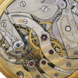 Rare Swiss gold watch with 36 hour power reserve Circa 1925