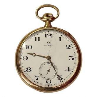Swiss 18K yellow gold open faced pocket watch Circa 1900 Swiss 18K yellow gold open faced pocket watch Circa 1900