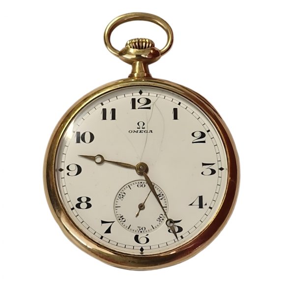 Swiss 18K yellow gold open faced pocket watch Circa 1900 Swiss 18K yellow gold open faced pocket watch Circa 1900