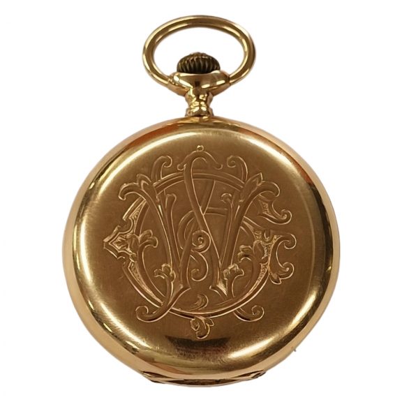 Swiss 18K pink gold full hunter pocket watch Circa 1930 Swiss 18K pink gold full hunter pocket watch Circa 1930