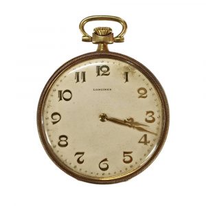 Swiss 18K yellow gold extra plate pocket watch Circa 1900